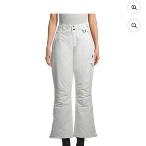 Swiss Tech Womens Ski Snowboard Pants Ivory Small Insulated Outdoor Winter Warm